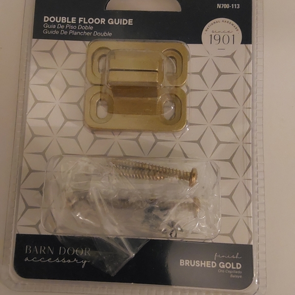 N700-113 brushed gold interior sliding barn door (346) - Picture 7 of 7